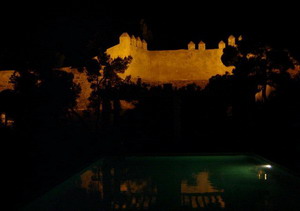 Gibralfaro Castle by night
