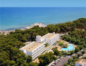 Aerial view of the hotel