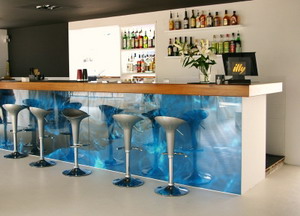 The bar at Hotel Zhero