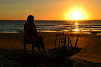 Sunset at the beach