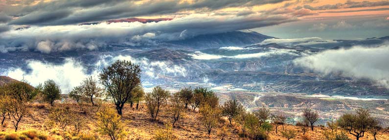 Panoramic view of the Alpujarras