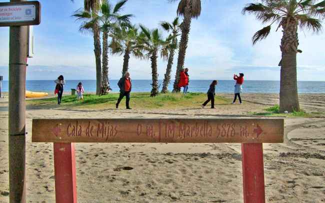 Boardwalk in La Cala de Mijas, Costa del Sol, Spain