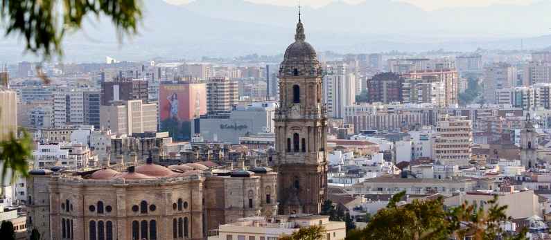 View of the Cathedral of Malaga, Andalucia, Spain