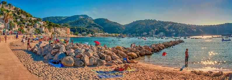 Port of Soller in Mallorca, Spain