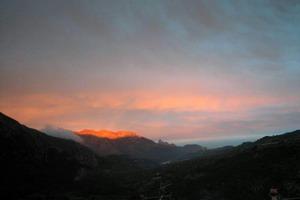 Sunset from roof terrace